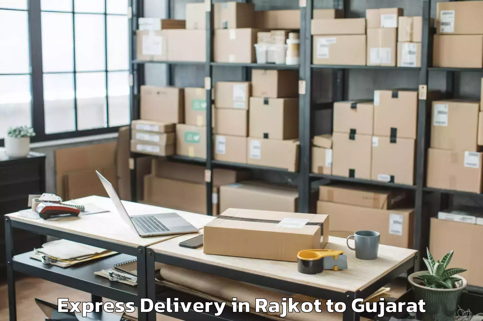 Professional Rajkot to Mehsana Express Delivery